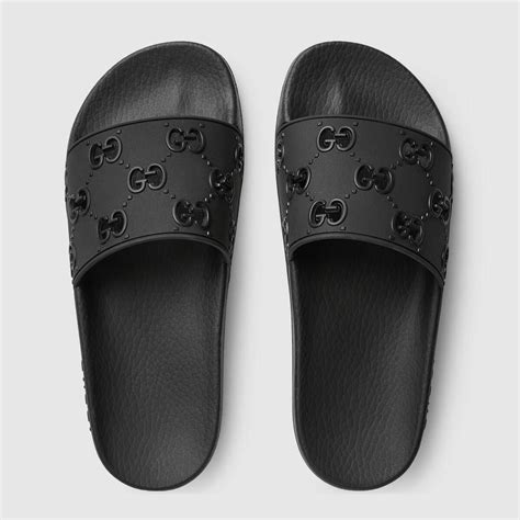 gucci slides women size|all black Gucci slides women's.